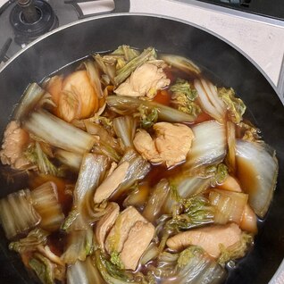鶏胸肉と白菜のすき煮